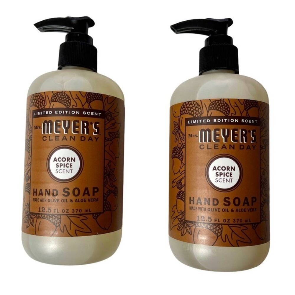 Mrs Meyer’s Brand New Limited Edition Acorn Spice 2 Soaps Holiday Smell - Picture 2 of 4